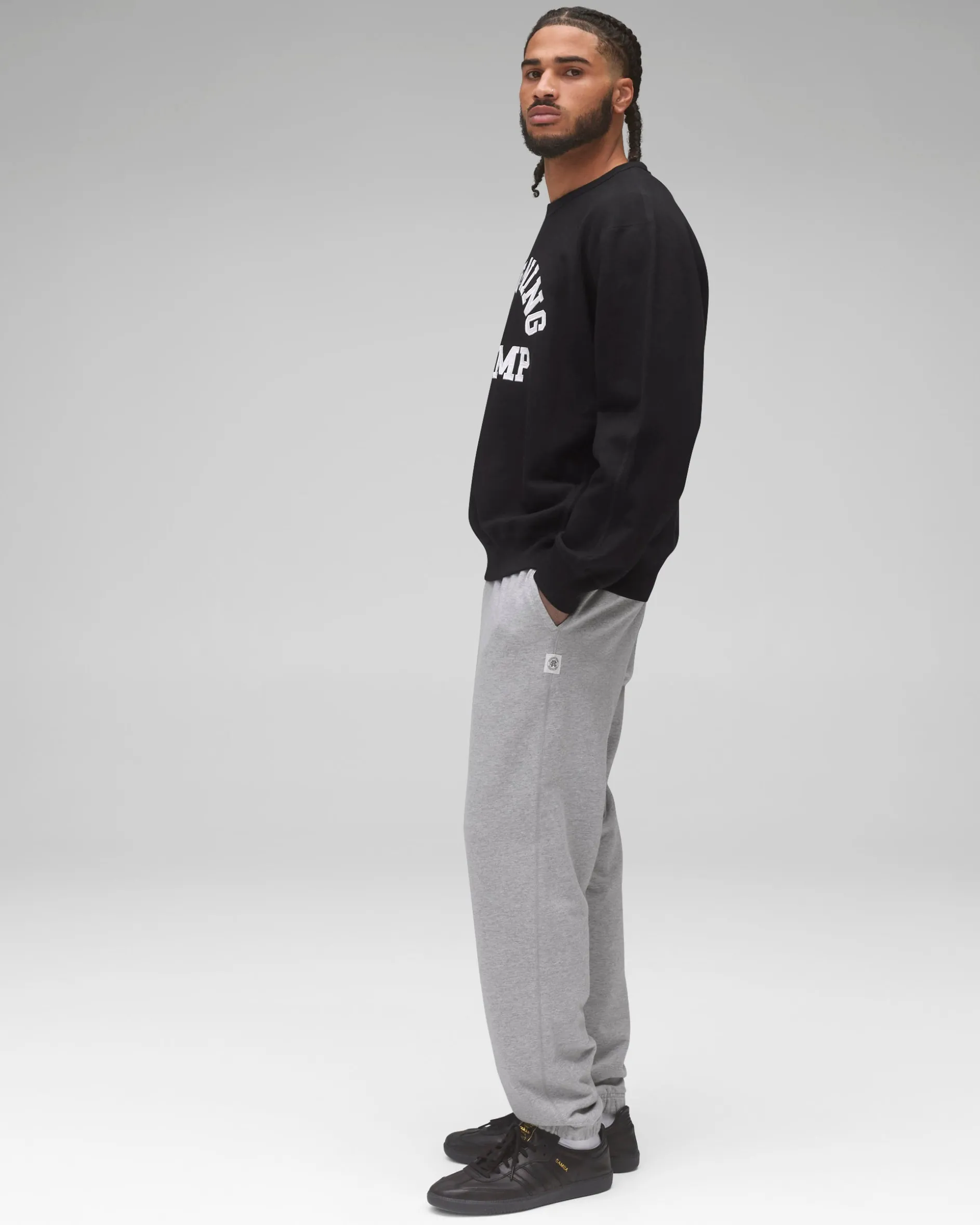 Midweight Terry Arch Logo Crewneck