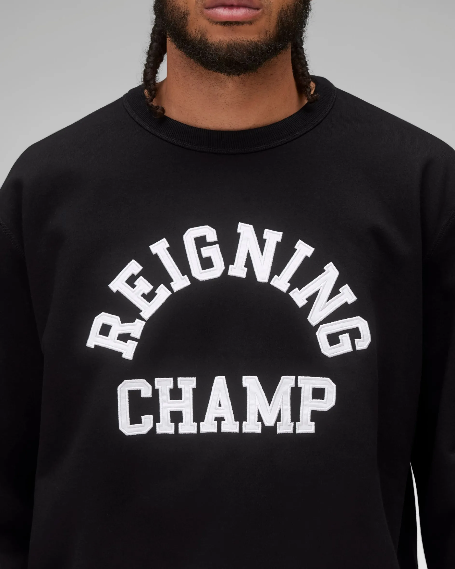 Midweight Terry Arch Logo Crewneck