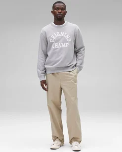 Midweight Terry Arch Logo Crewneck