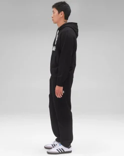 Midweight Terry Arch Logo Hoodie