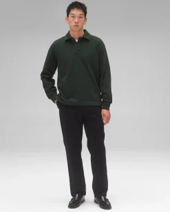 Midweight Terry Rugby Sweatshirt