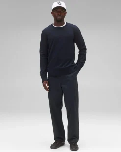 Midweight Terry Slim Crewneck