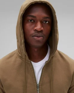 Midweight Terry Slim Zip Hoodie