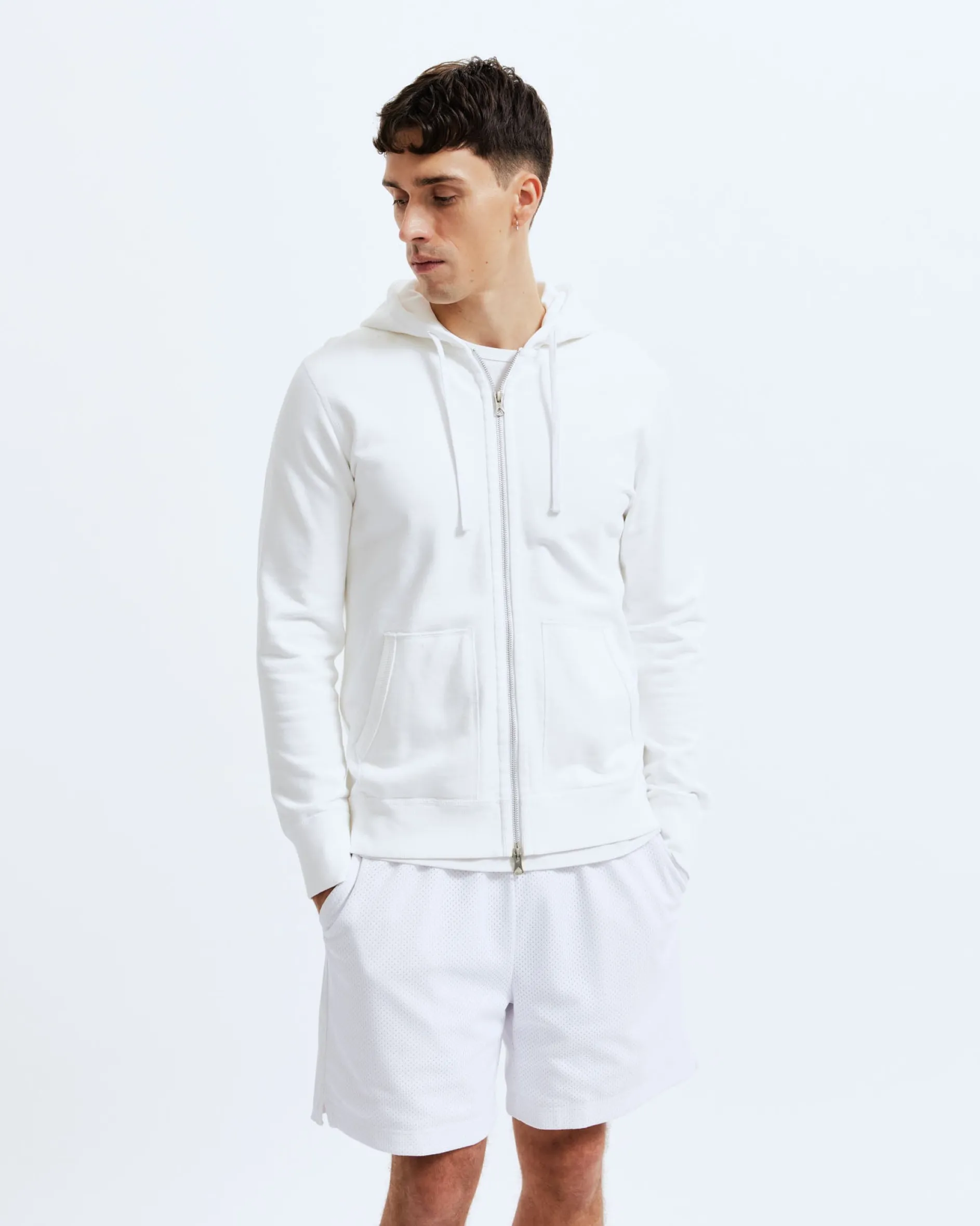 Midweight Terry Slim Zip Hoodie