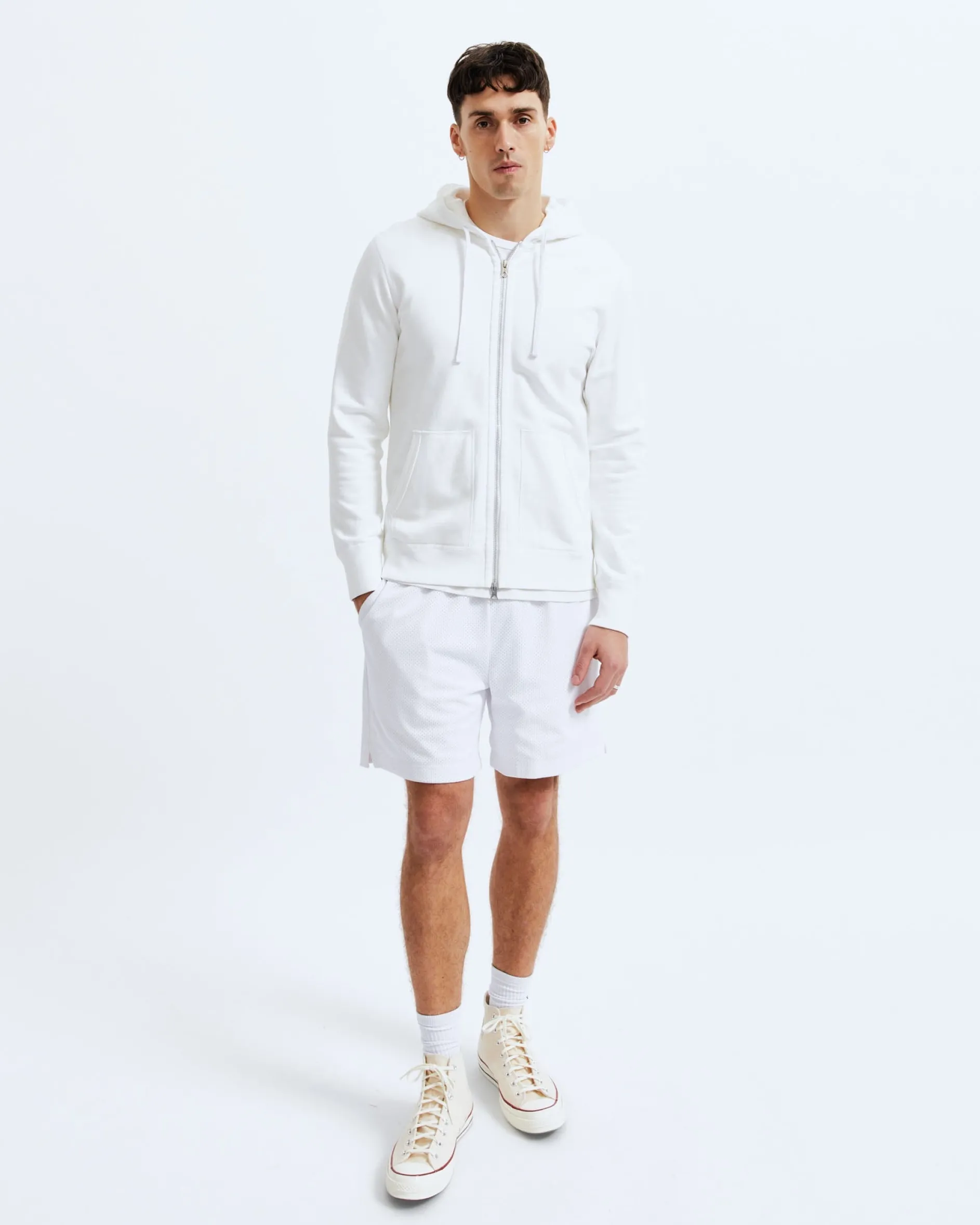 Midweight Terry Slim Zip Hoodie
