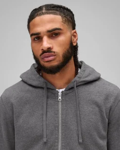 Midweight Terry Slim Zip Hoodie