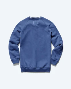 Midweight Terry Stripe Rib V-Neck
