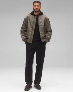 Nylon Twill Crew Jacket