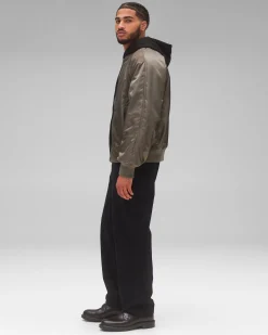 Nylon Twill Crew Jacket