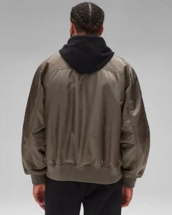 Nylon Twill Crew Jacket