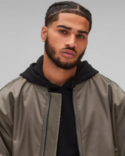 Nylon Twill Crew Jacket