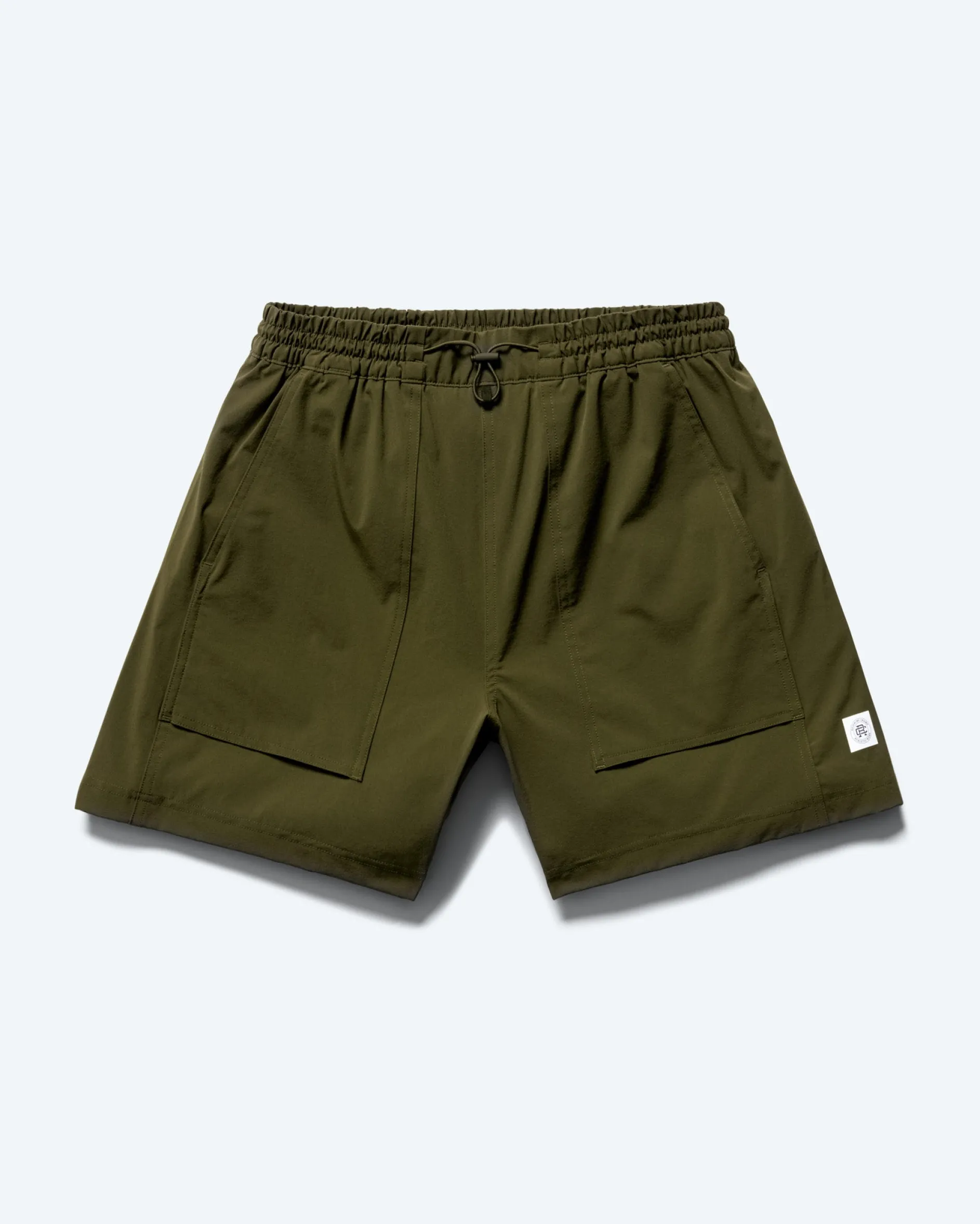 Stretch Nylon Utility Swim Short 6"
