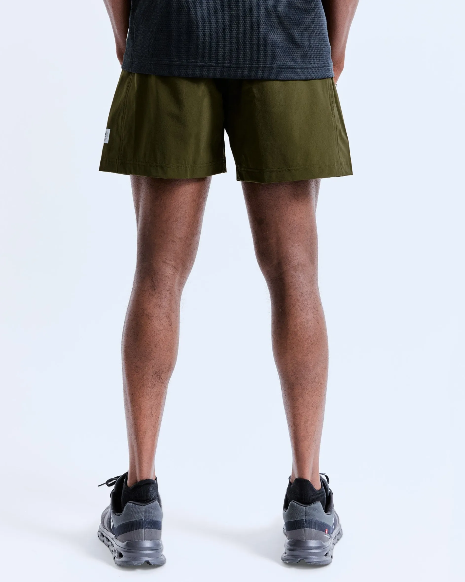 Stretch Nylon Utility Swim Short 6"