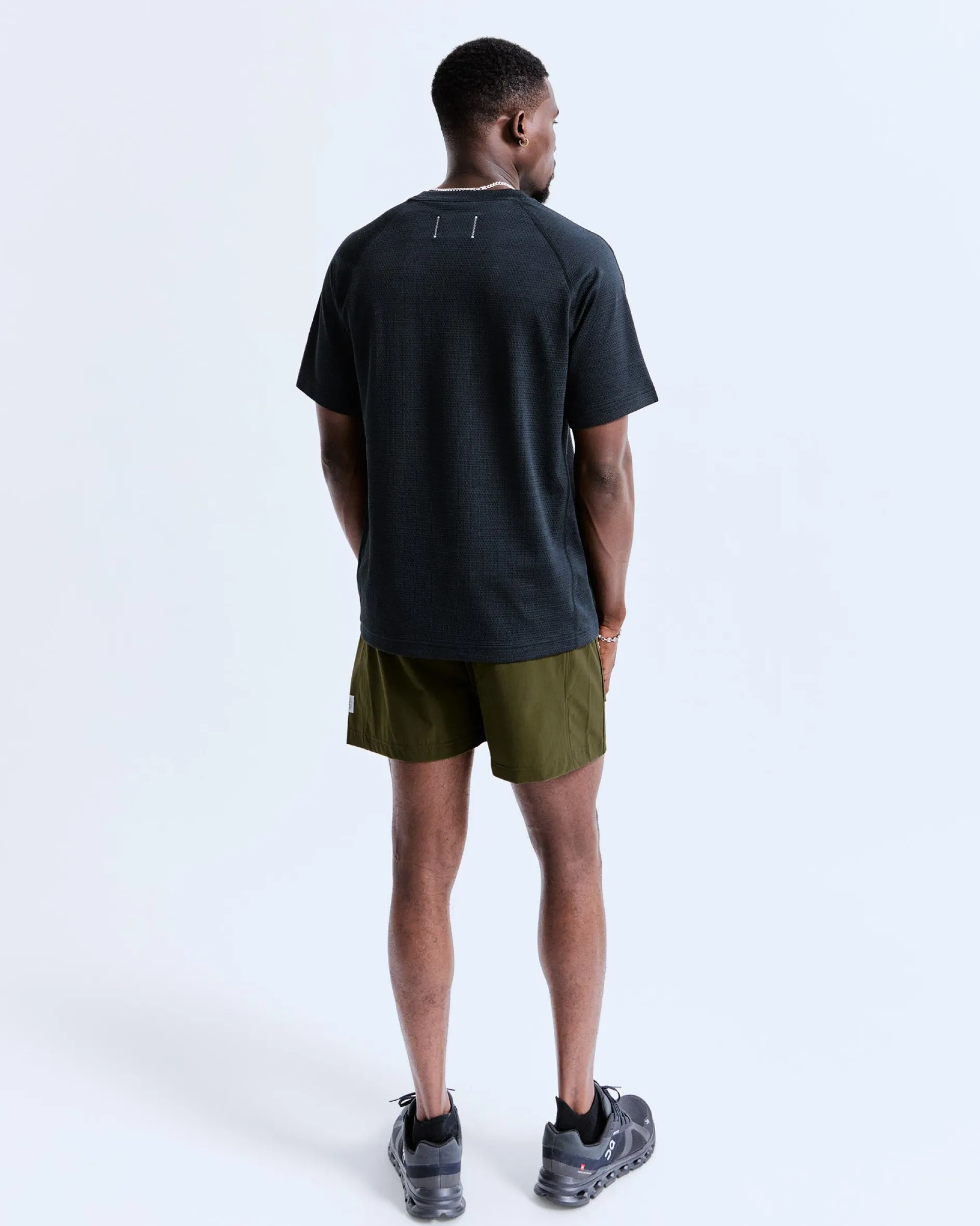 Stretch Nylon Utility Swim Short 6"