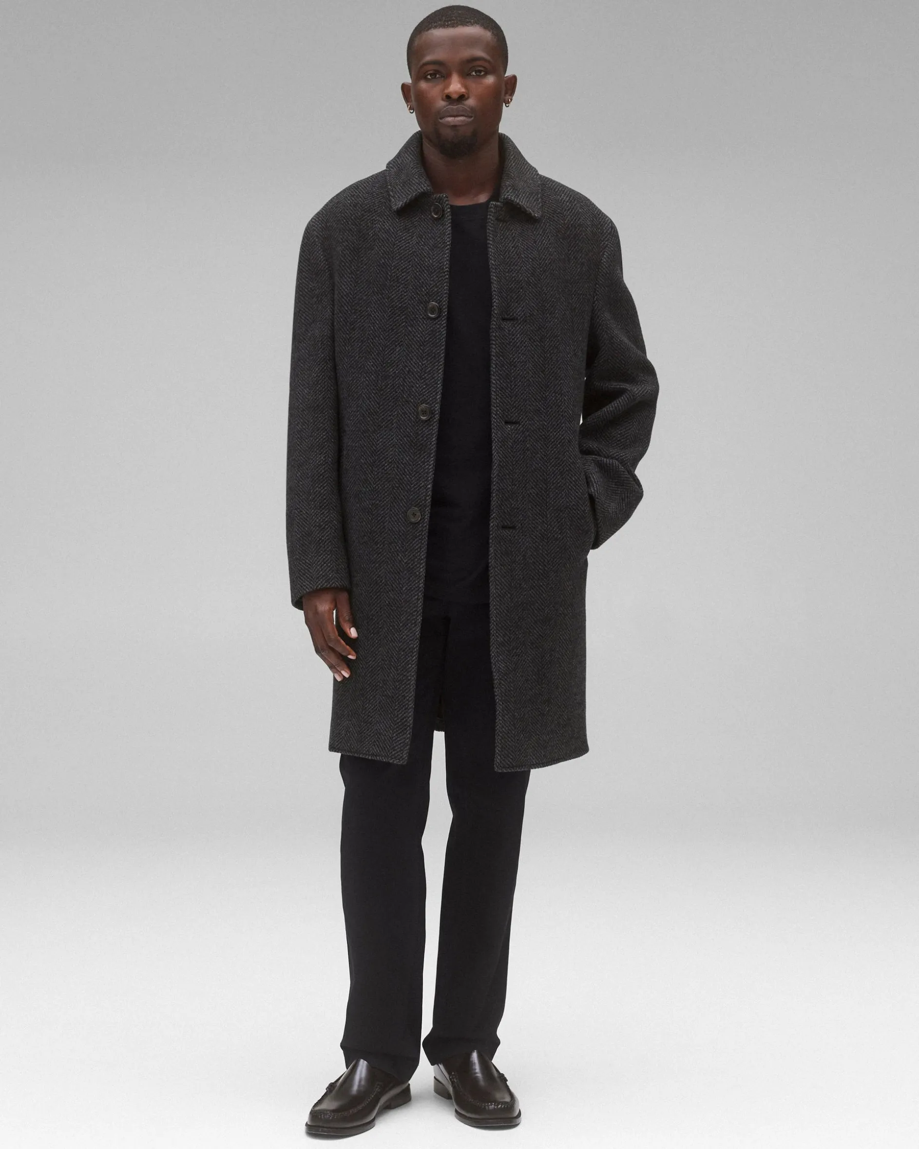 Wool Herringbone Scout Coat
