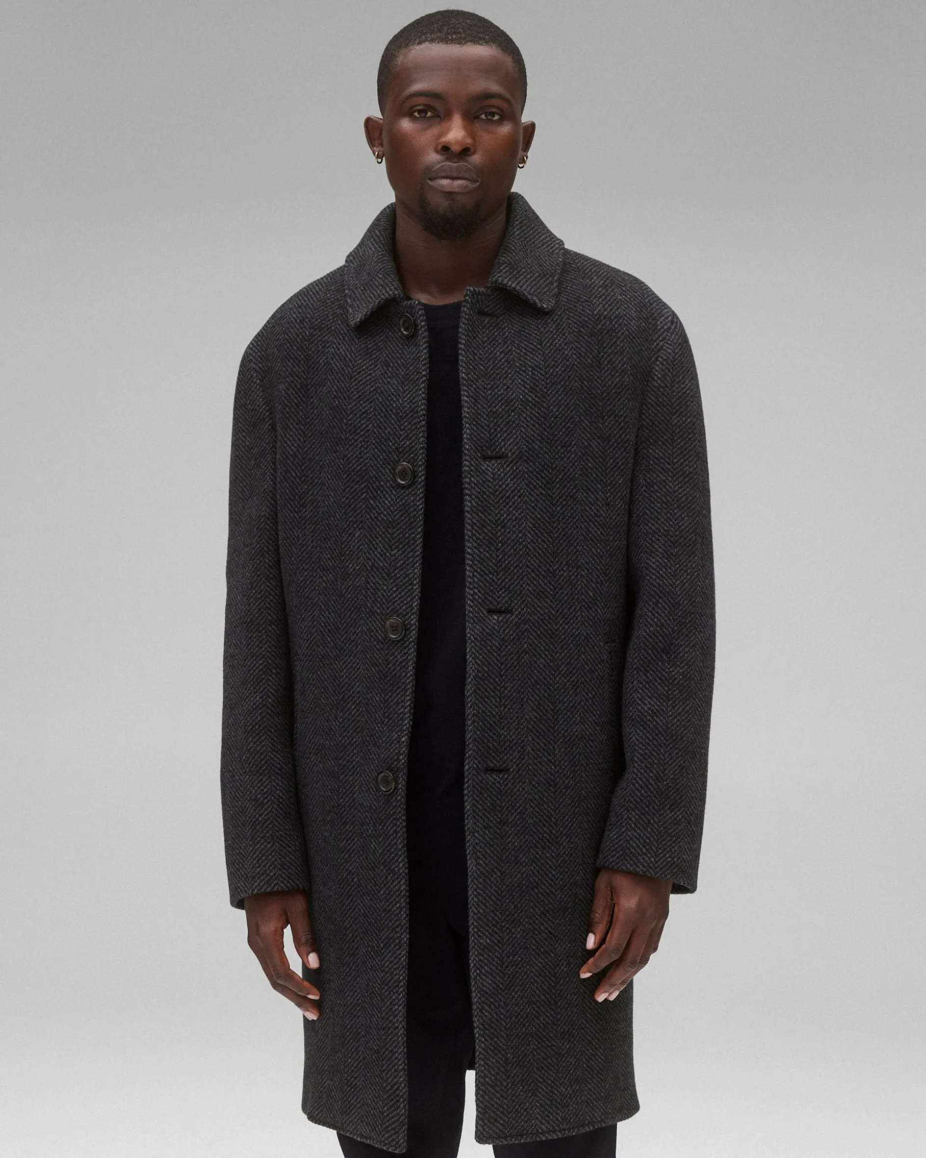 Wool Herringbone Scout Coat